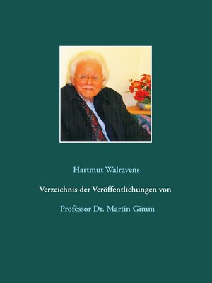 cover image of Verzeichnis der Veröffentlichungen von Prof. Dr. Martin Gimm